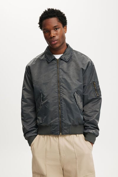 MTS CLOTHING ARTICLE# 6301 Cropped Bomber Jacket