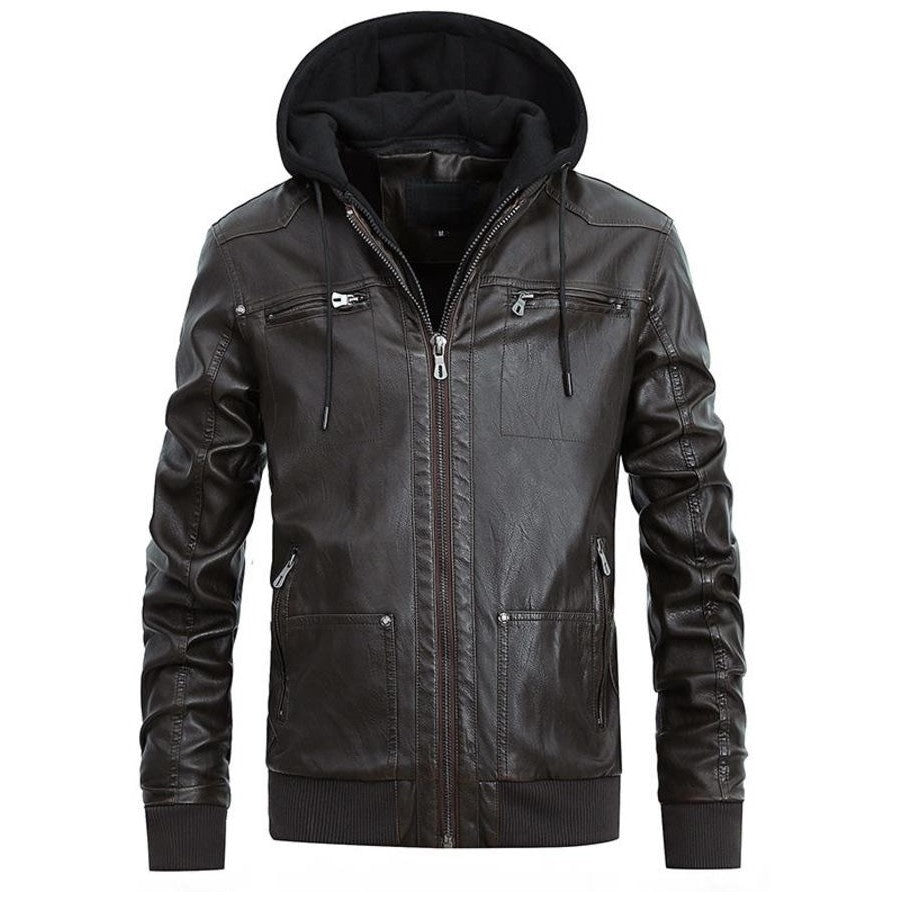 MTS CLOTHING ARTICLE#6388 Mens PU Leather Jacket