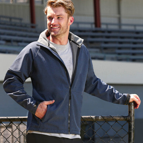 MTS CLOTHING ARTICLE#6362 Mens Soft Shell Hooded Jacket