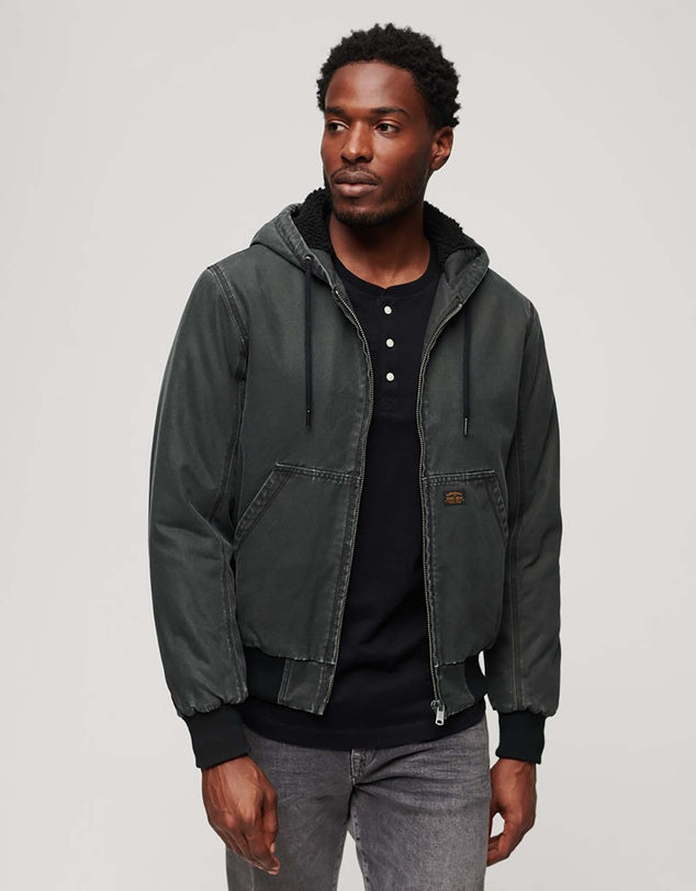 MTS CLOTHING ARTICLE# 6353 Vintage Workwear Hooded Bomber