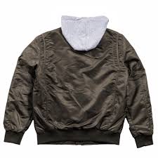 MTS CLOTHING ARTICLE#6352 Drawstring Hooded Bomber Jacket