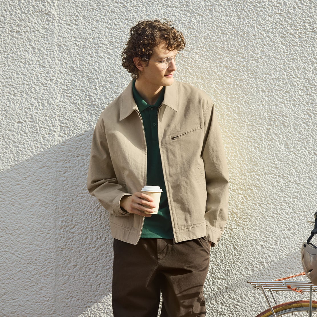 MTS CLOTHING ARTICLE#6368 Zip Up Blouson